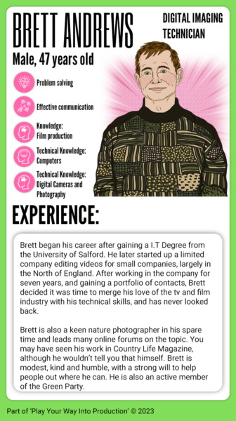 Character Profile- Brett Andrews