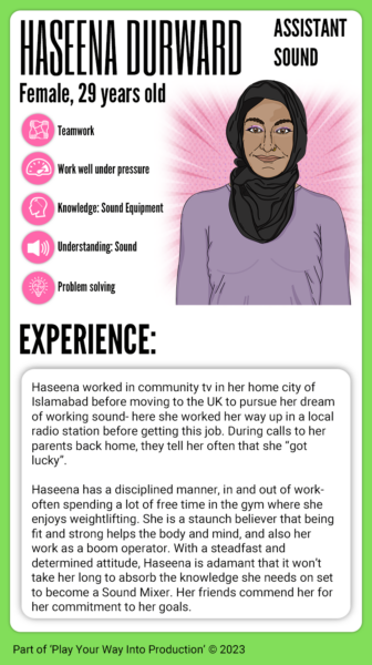 Character Profile- Haseena Durward