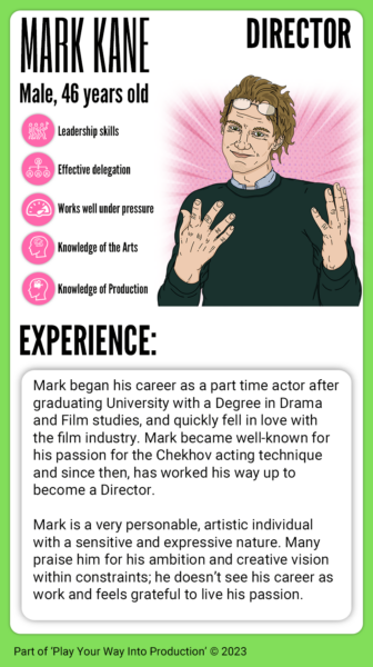 Character Profile- Mark Kane